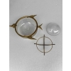 1970′ Nécessaire A Caviar Bronze Doré Et Cristal Avec Motif Esturgeon 16