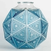Vase « Nanking » verre blanc patiné bleu électrique de René LALIQUE | Biron |||||||