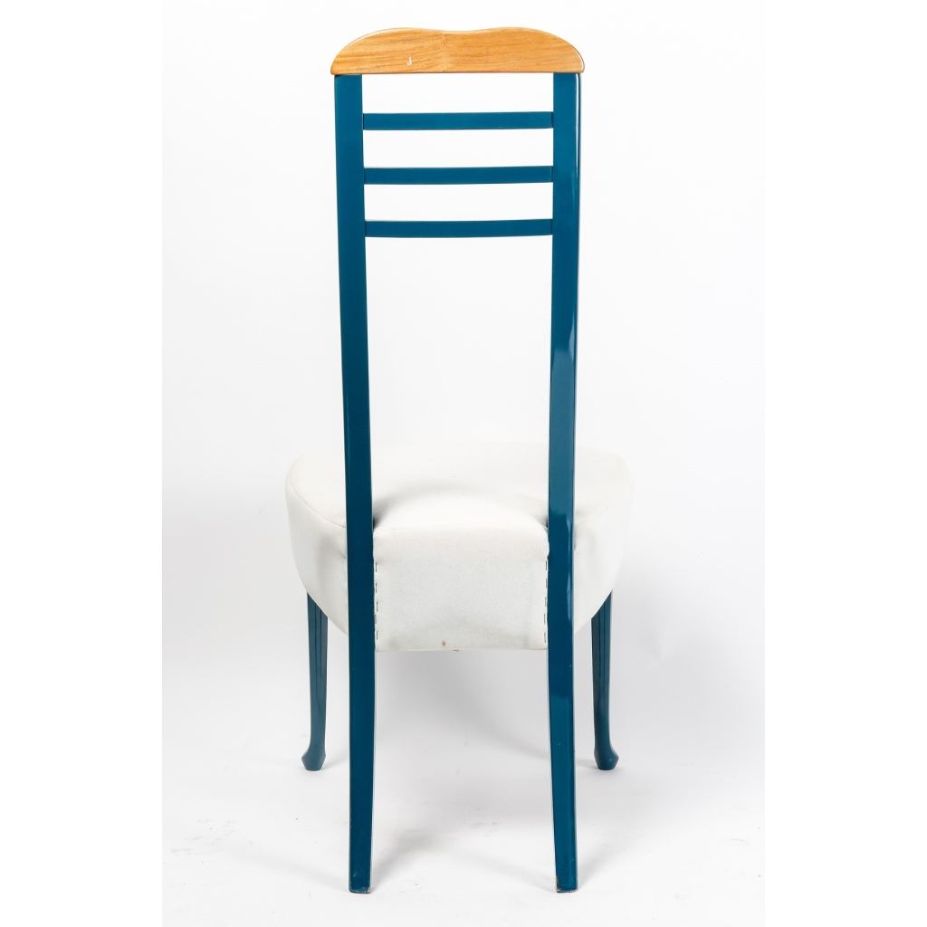 Suite de huit chaises de salle à manger, années 1980-90. | Biron Suite de huit chaises de salle à manger, années 1980-90.
