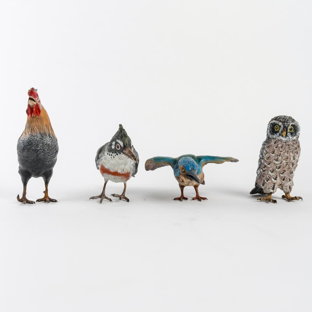 Groupe d’animaux en bronze de Vienne signés Bergman | Biron Groupe d'animaux en bronze de Vienne signés Bergman