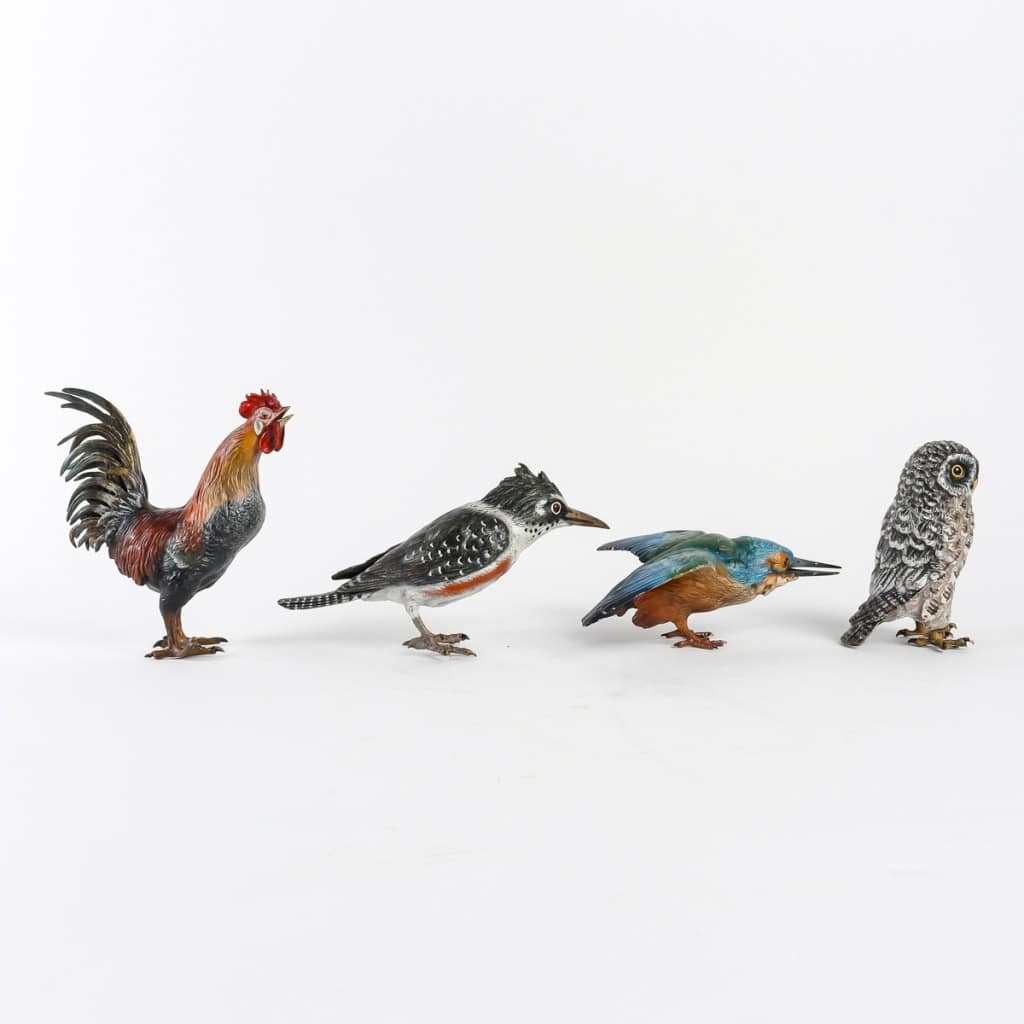 Groupe d’animaux en bronze de Vienne signés Bergman | Biron Groupe d'animaux en bronze de Vienne signés Bergman