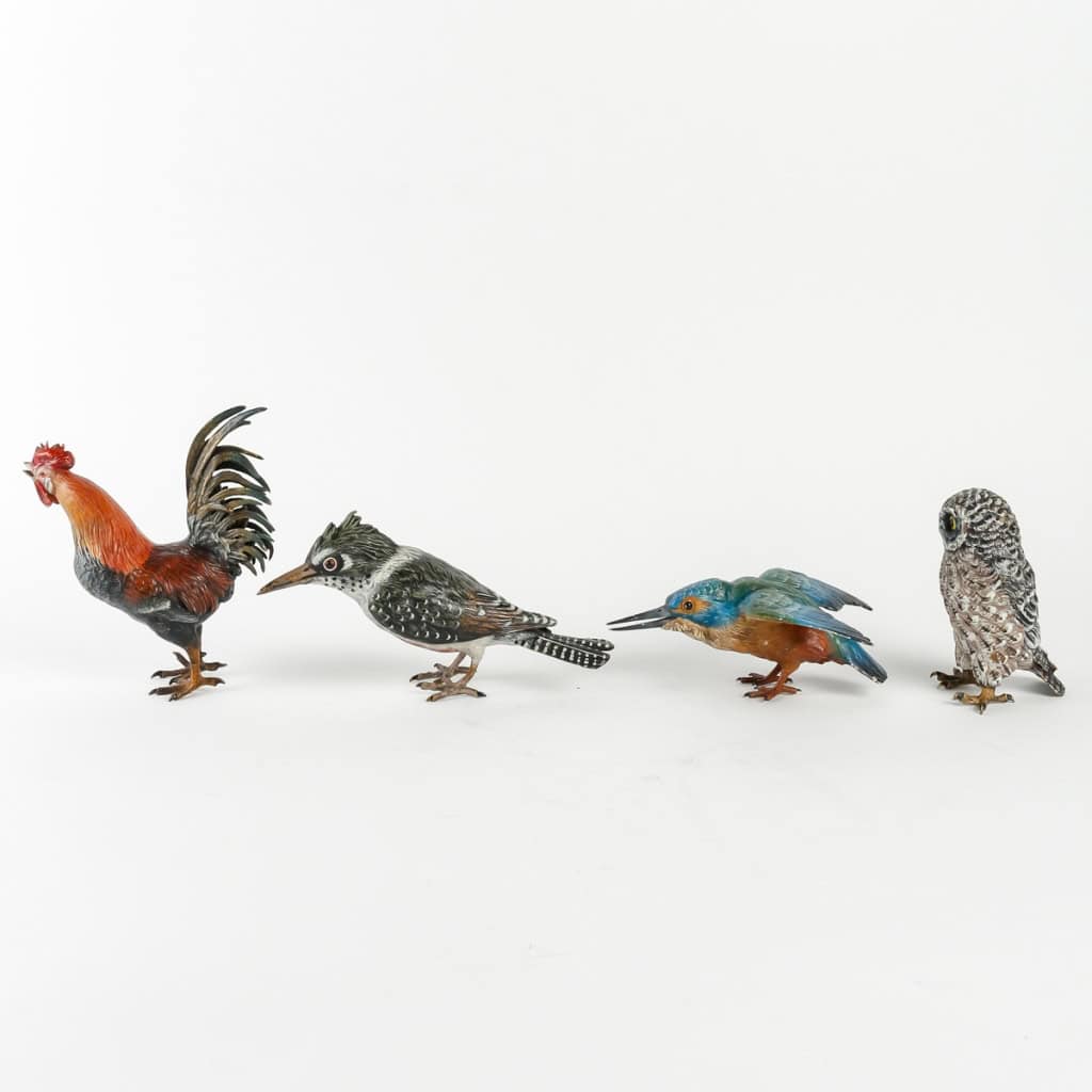 Groupe d’animaux en bronze de Vienne signés Bergman | Biron Groupe d'animaux en bronze de Vienne signés Bergman