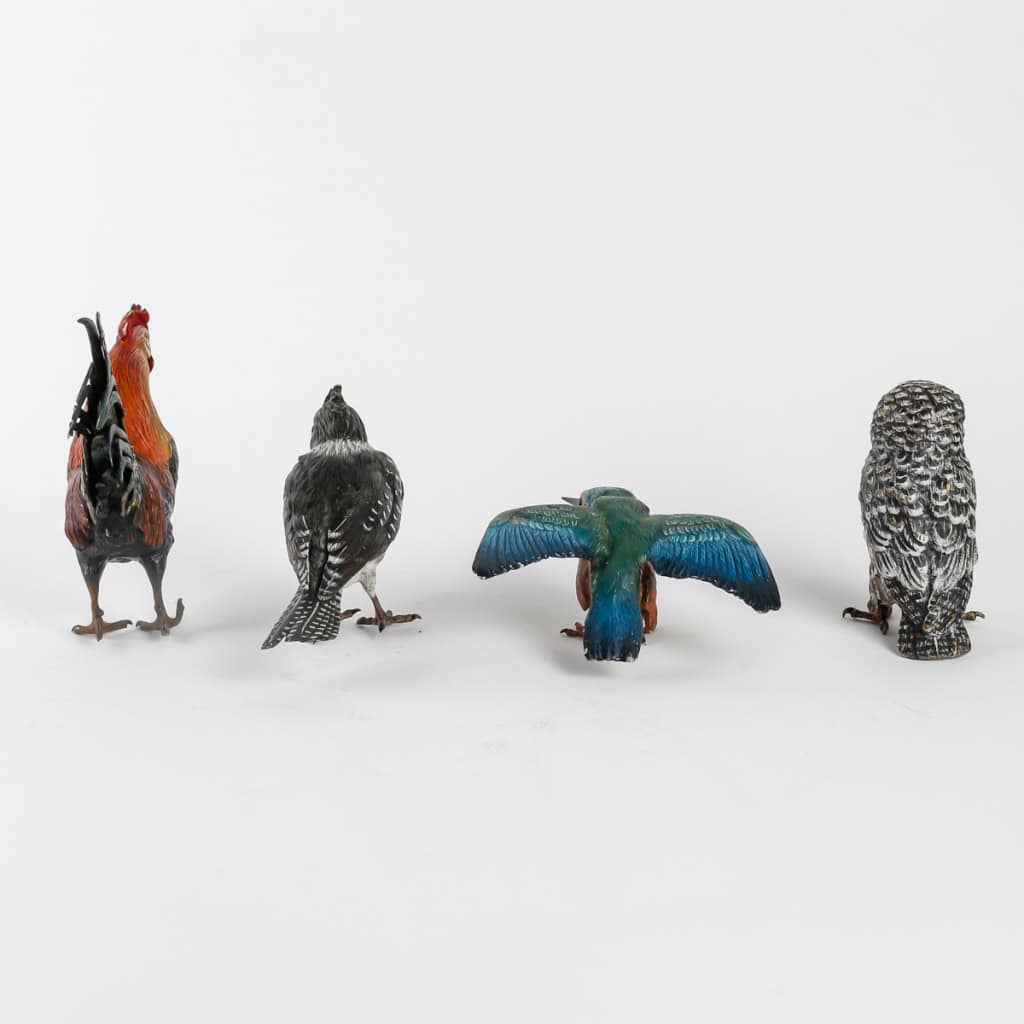 Groupe d’animaux en bronze de Vienne signés Bergman | Biron Groupe d'animaux en bronze de Vienne signés Bergman