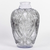 Vase « Lézards et Bluets » verre bleu ciel patiné gris de René LALIQUE | Biron ||||||||