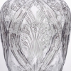 Vase « Lézards et Bluets » verre bleu ciel patiné gris de René LALIQUE | Biron Vase "Lézards et Bluets" verre bleu ciel patiné gris de René LALIQUE