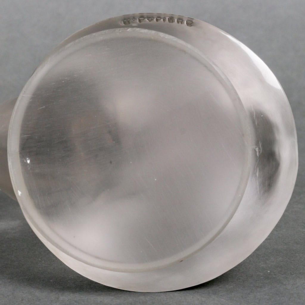Mascotte Automobile « Tête de Paon » verre blanc de René LALIQUE | Biron Mascotte Automobile "Tête de Paon" verre blanc de René LALIQUE