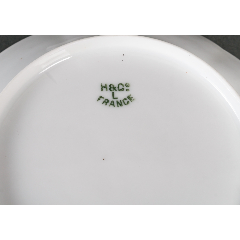 Service à thé en porcelainee de Limoges, XXème siècle | Biron Service à thé en porcelainee de Limoges, XXème siècle