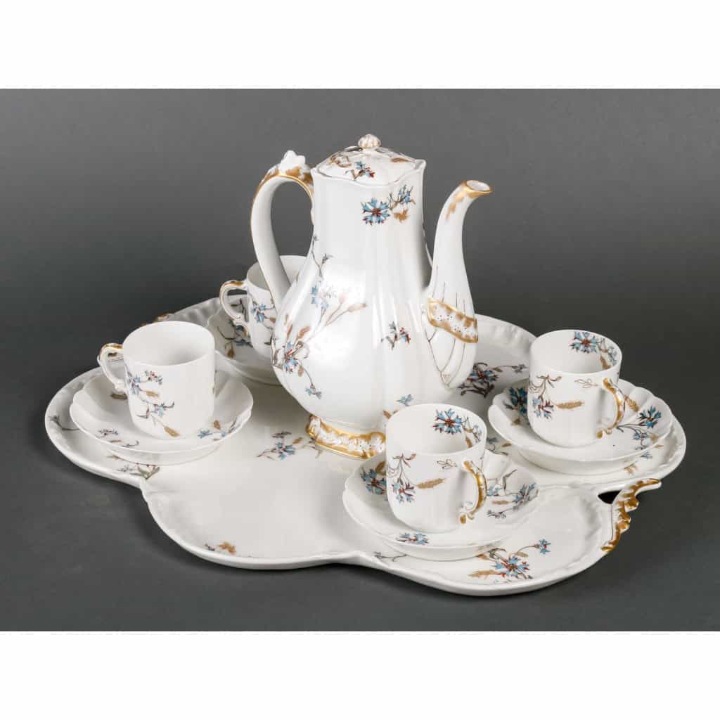 Service à thé en porcelainee de Limoges, XXème siècle | Biron Service à thé en porcelainee de Limoges, XXème siècle