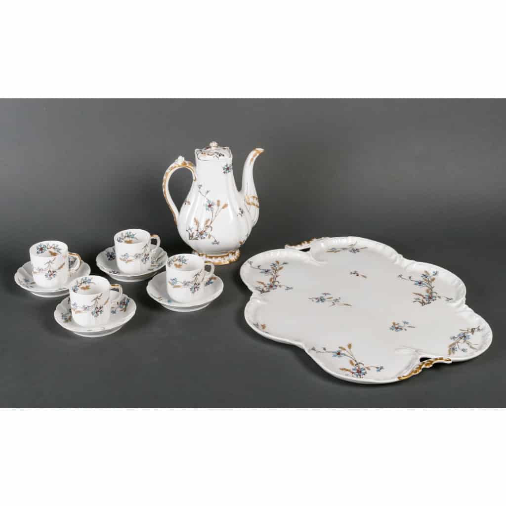 Service à thé en porcelainee de Limoges, XXème siècle | Biron Service à thé en porcelainee de Limoges, XXème siècle