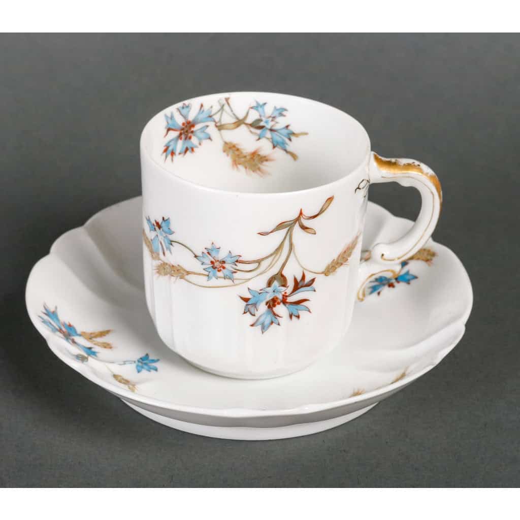 Service à thé en porcelainee de Limoges, XXème siècle | Biron Service à thé en porcelainee de Limoges, XXème siècle