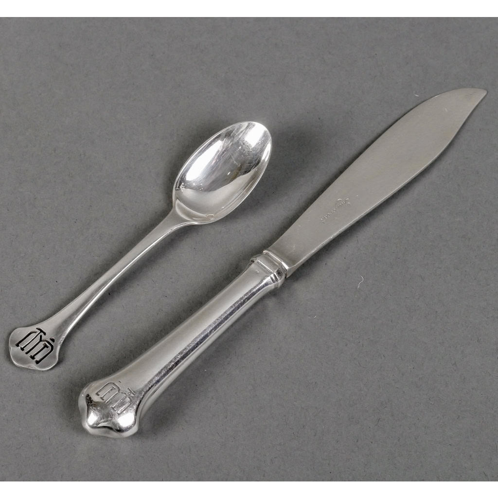 Ménagère 1922 argent massif et ébène de Jean E. PUIFORCAT – 142 Pièces | Biron Ménagère 1922 argent massif et ébène de Jean E. PUIFORCAT - 142 Pièces
