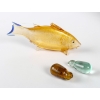 Bassin en terre cuite et coupe en verre, XXème siècle | Biron Bassin en terre cuite et coupe en verre, XXème siècle