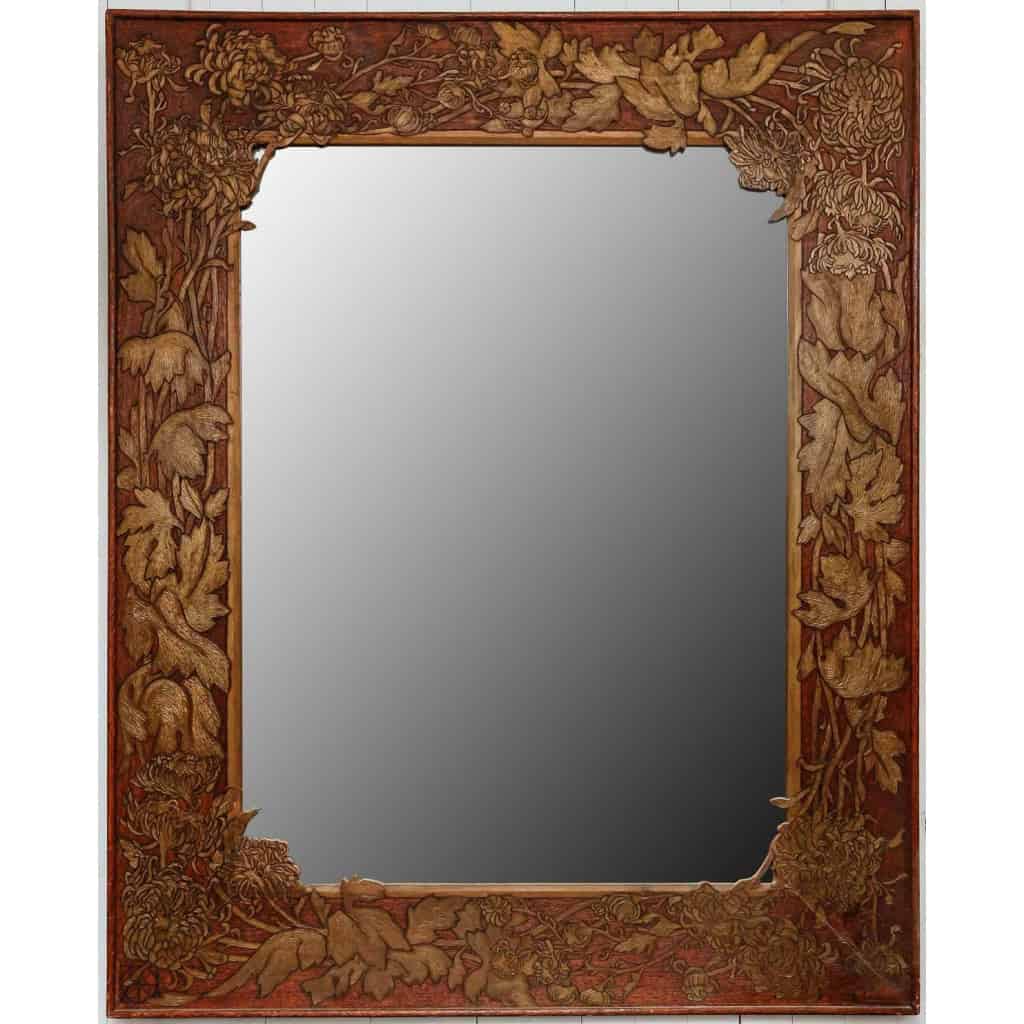 Important cadre miroir d’époque Art Nouveau | Biron |||||||