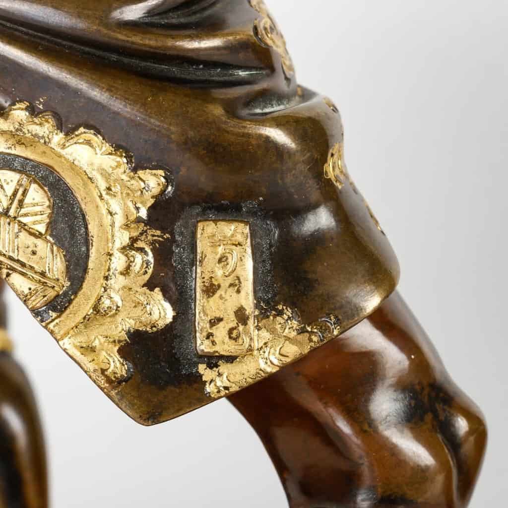 Paire de samouraïs en bronze signés par Miyao, fin de l’ère Meji, fin XIXème siècle | Biron Paire de samouraïs en bronze signés par Miyao, fin de l'ère Meji, fin XIXème siècle