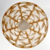 Vase « Moissac » verre blanc patiné sépia de Marc LALIQUE | Biron Vase "Moissac" verre blanc patiné sépia de Marc LALIQUE