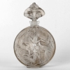 Flacon « Rosace Figurines » verre blanc patiné gris de René LALIQUE | Biron |||||||