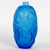 Vase « Ronces » verre bleu électrique patiné blanc de René LALIQUE | Biron |||||||