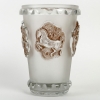 Vase « Camargue » verre blanc patiné sépia de René LALIQUE | Biron Vase "Camargue" verre blanc patiné sépia de René LALIQUE