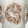 Vase « Camargue » verre blanc patiné sépia de René LALIQUE | Biron Vase "Camargue" verre blanc patiné sépia de René LALIQUE