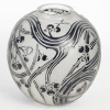 Vase « Baies » verre blanc émaillé noir d’origine à chaud de René LALIQUE | Biron Vase « Baies » verre blanc émaillé noir d’origine à chaud de René LALIQUE