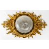 Suspension Napoléon III en bronze doré et cristal, XIXème siècle