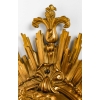 Suspension Napoléon III en bronze doré et cristal, XIXème siècle