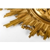Suspension Napoléon III en bronze doré et cristal, XIXème siècle