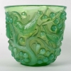 Vase « Avallon » verre peppermint de René LALIQUE | Biron Vase "Avallon" verre peppermint de René LALIQUE