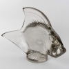 Sculpture Motif Décoratif « Gros Poisson » verre blanc de René LALIQUE | Biron Sculpture Motif Décoratif "Gros Poisson" verre blanc de René LALIQUE