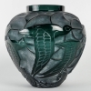 Vase « Courlis » verre vert patiné blanc de René LALIQUE | Biron ||||||
