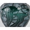 Vase « Courlis » verre vert patiné blanc de René LALIQUE | Biron Vase "Courlis" verre vert patiné blanc de René LALIQUE