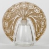 Flacon Tiare « Pâquerettes » verre blanc patiné sépia de René LALIQUE pour Roger et Gallet | Biron ||||||