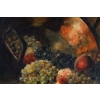 nature morte aux fruits huile sur toile signée Brunel Neuville | Biron nature morte aux fruits huile sur toile signée Brunel Neuville