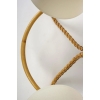 1950 Lustre en rotin Louis Sognot | Biron 1950 Lustre en rotin Louis Sognot