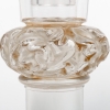 Paire de Bougeoirs "Chêne" verre blanc patiné sépia de René LALIQUE