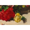 Jetée de roses par Eugénie Moutet, huile sur toile 1896