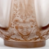 Vase « Six Figurines et Masques » verre blanc patiné sépia gris de René LALIQUE | Biron Vase "Six Figurines et Masques" verre blanc patiné sépia gris de René LALIQUE