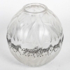 Vase « Tanzania » en cristal blanc émaillé noir de Marie-Claude LALIQUE | Biron Vase « Tanzania » en cristal blanc émaillé noir de Marie-Claude LALIQUE