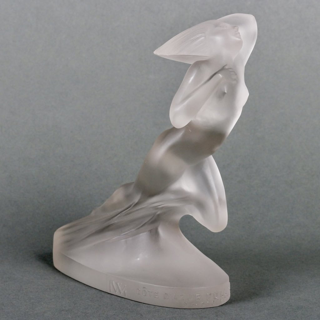Statuette « Côte d’Azur » verre blanc de René LALIQUE | Biron |||||||||