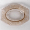 Cendrier « Alice » verre blanc patiné sépia de René LALIQUE | Biron Cendrier "Alice" verre blanc patiné sépia de René LALIQUE