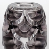 Vase « Montlhéry » verre blanc patiné gris de René LALIQUE | Biron Vase "Montlhéry" verre blanc patiné gris de René LALIQUE