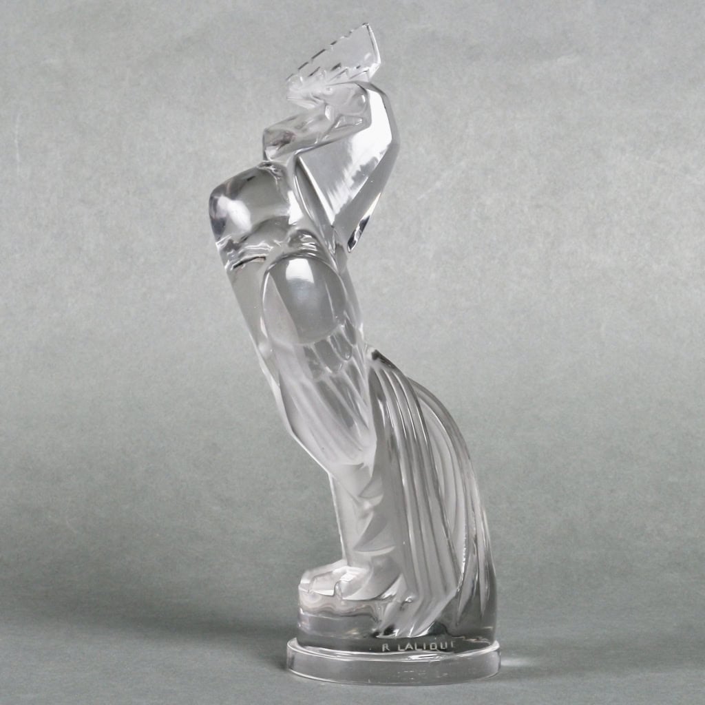 Mascotte Automobile « Coq Houdan » verre blanc de René LALIQUE | Biron ||||||||||