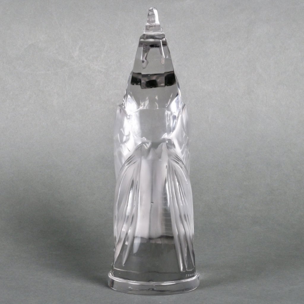 Mascotte Automobile « Coq Houdan » verre blanc de René LALIQUE | Biron Mascotte Automobile "Coq Houdan" verre blanc de René LALIQUE