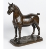 Le cheval postier, signée J. DARRAS, début XXème siècle | Biron ||||||||||