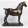 Le cheval postier, signée J. DARRAS, début XXème siècle | Biron Le cheval postier, signée J. DARRAS, début XXème siècle