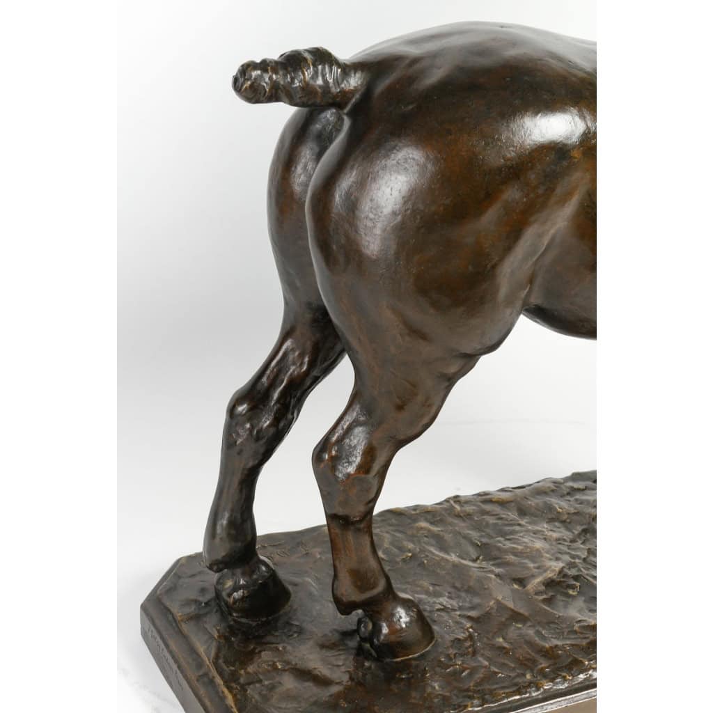 Le cheval postier, signée J. DARRAS, début XXème siècle | Biron Le cheval postier, signée J. DARRAS, début XXème siècle