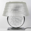 Lampe « Poissons » verre blanc patiné bleu de René LALIQUE | Biron ||||||||
