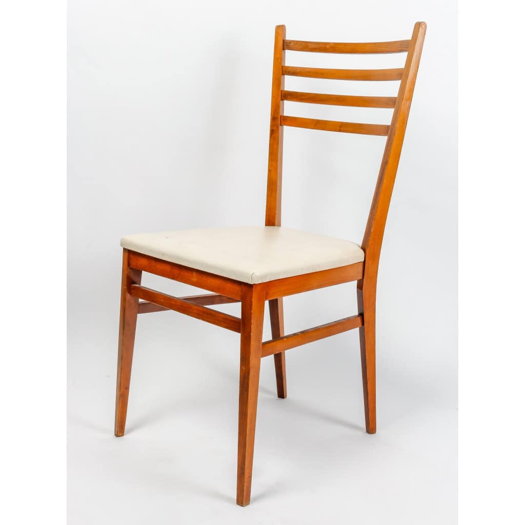 Suite de six chaises de salle à manger Italie, années 1950-60 | Biron |||||