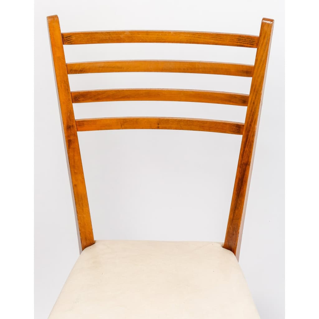 Suite de six chaises de salle à manger Italie, années 1950-60 | Biron Suite de six chaises de salle à manger Italie, années 1950-60