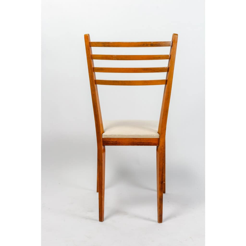 Suite de six chaises de salle à manger Italie, années 1950-60 | Biron Suite de six chaises de salle à manger Italie, années 1950-60